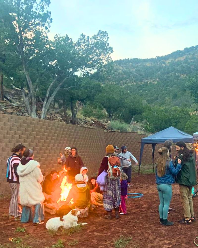 Ceremony circle at Wo-Man-I-Fest